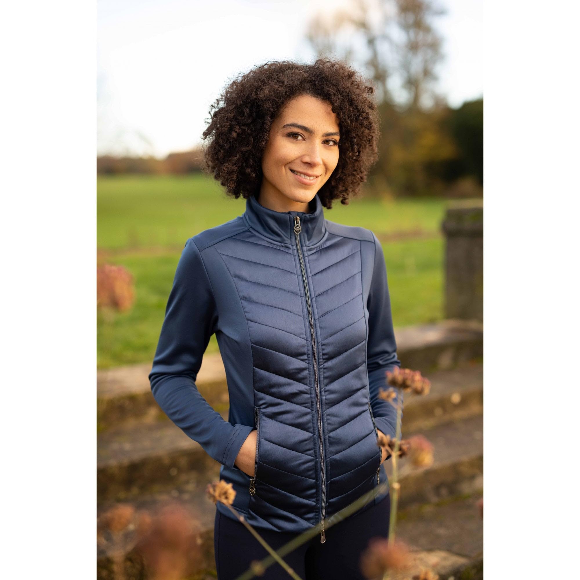 LeMieux Dynamique Women's Jacket - Atlantic 6 | Waterproof Equestrian Riding Coat for Horseback Riding & Outdoor Activities