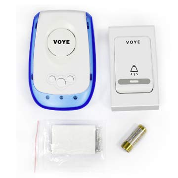 Wireless Home Remote Doorbell with Electronic Remote Control & Pager - Ideal for Houses, Apartments, and Offices