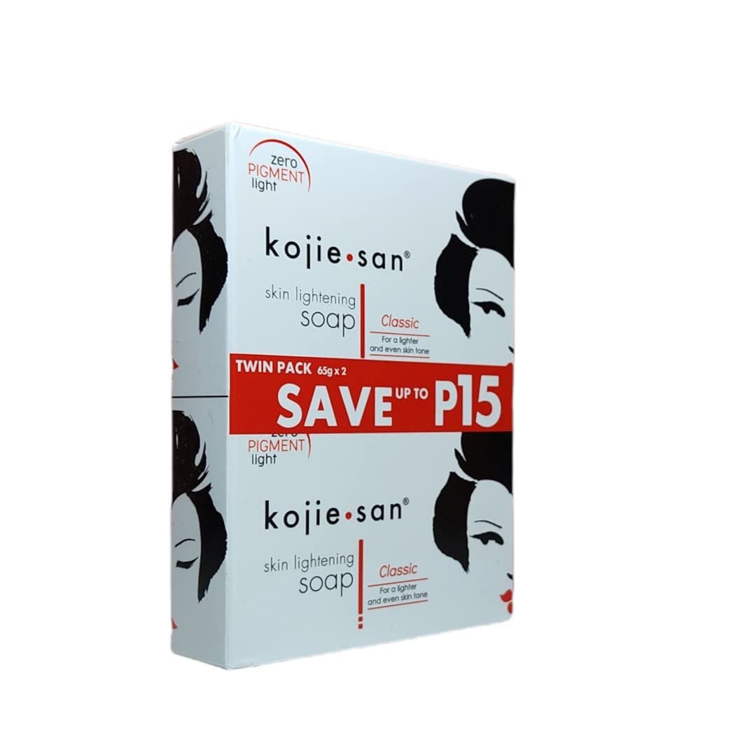 KOJIE SAN Skin Lightening & Face Whitening Soap (Pack of 2) - Brightens Skin Tone, Reduces Dark Spots | Perfect for Daily Skincare Routine & Glowing Complexion