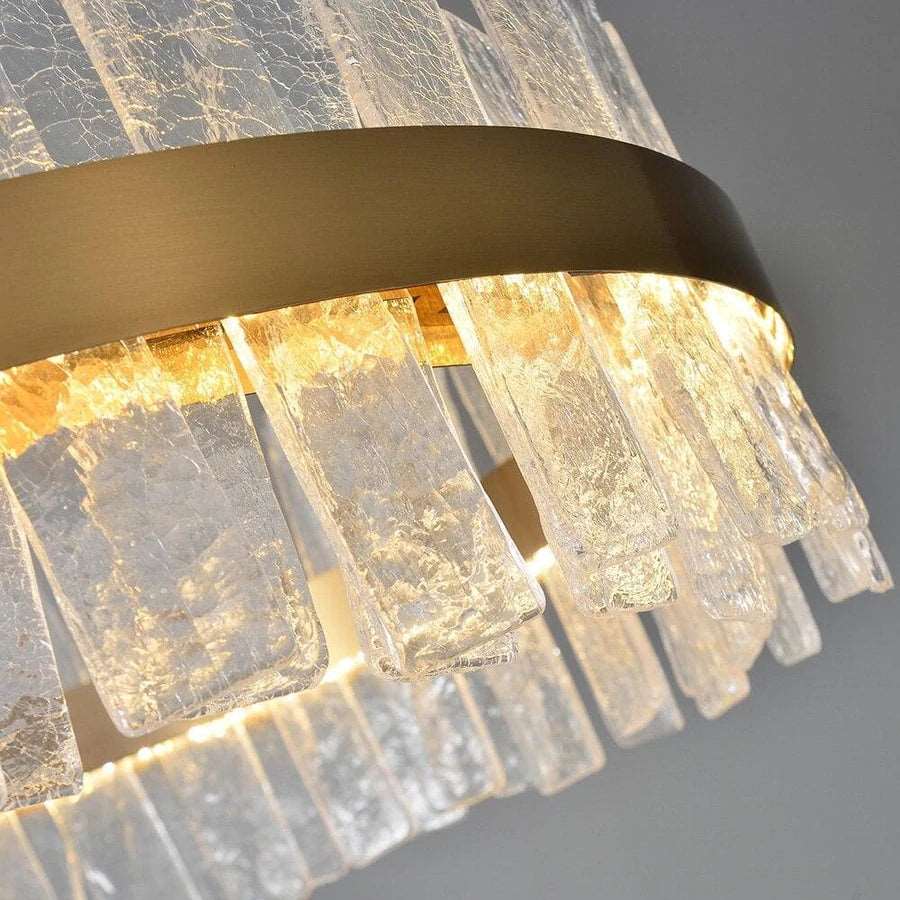 Beryl Modern Round Crystal Chandelier - Elegant Lighting Fixture for Dining Room, Living Room & Bedroom Decor