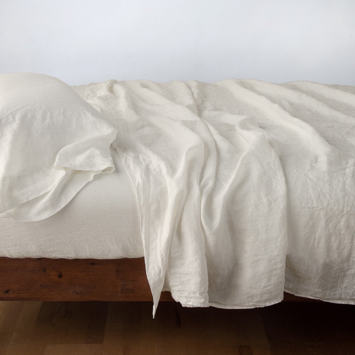 Premium 100% Linen Fitted Sheet - Queen Size, Deep Pocket, Breathable & Soft Bed Sheet Set - Perfect for Summer, Guest Rooms & Eco-Friendly Home Decor