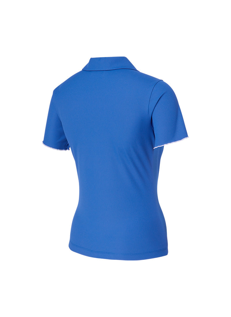 Women's Round Neck Ruffle Short Sleeve Blouse - Casual Summer Tops for Work, Date & Vacation
