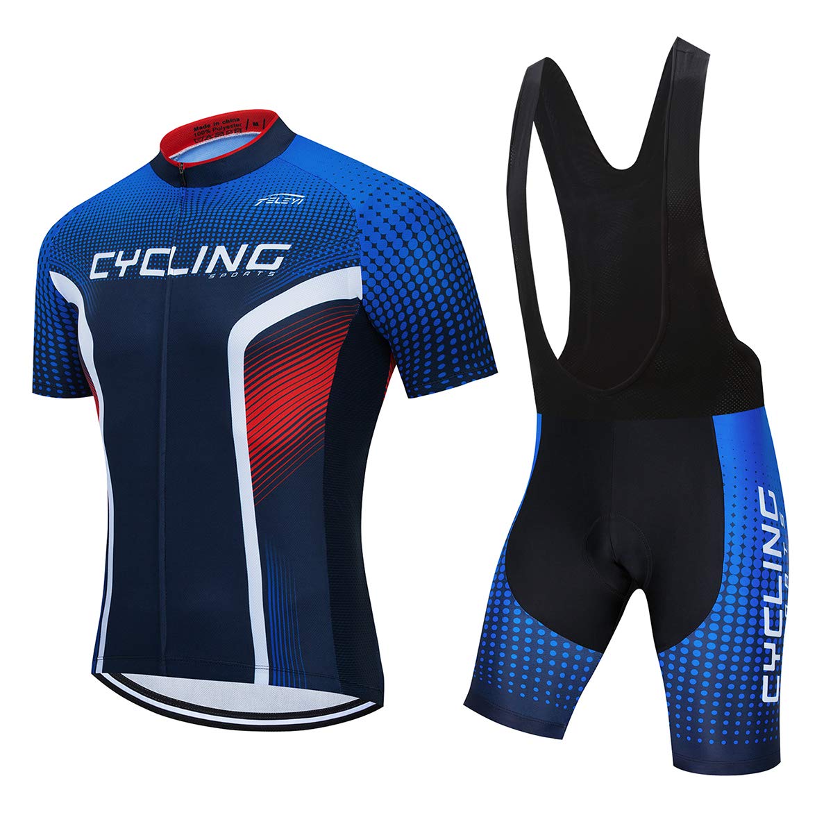 Men's Cycling Jersey Set - Breathable Short Sleeve Bike Shirt & MTB Shorts for Summer Riding | Mountain Biking & Road Cycling Outfit