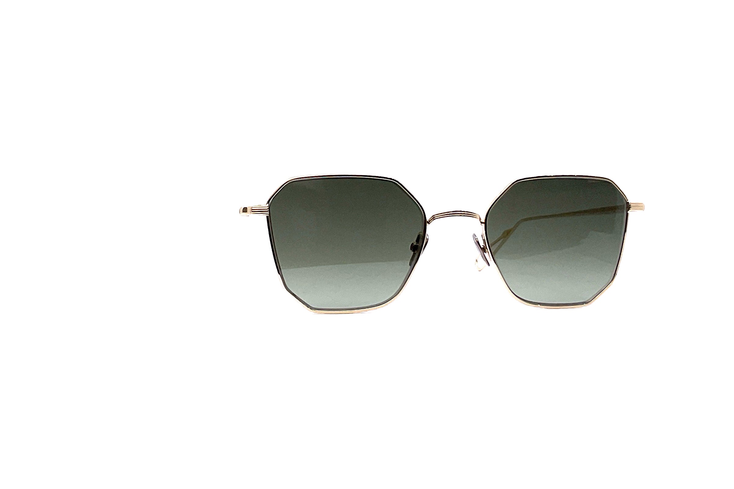 Ahlem Couronnes Sun Sunglasses - Grey Gold Frame with UV Protection - Stylish & Lightweight for Outdoor Activities, Travel & Fashion