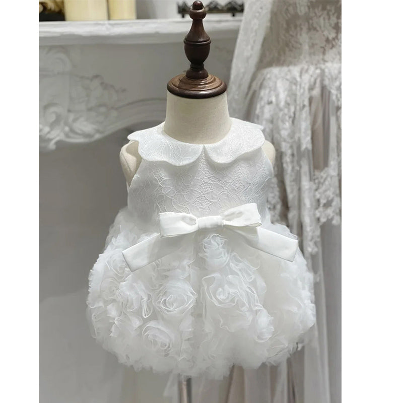 Baptism Dress for Girls - First Communion Dress & Christening Gown for Baby Girls | Elegant Lace Romber for Church Ceremonies & Special Occasions