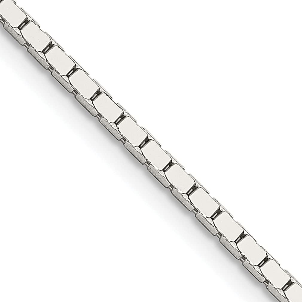 925 Sterling Silver 1.5mm Mirror Link Box Chain Necklace 24 Inch - Elegant Pendant Charm Fine Jewelry for Women - Perfect Gift for Her, Birthday, Anniversary & Special Occasions