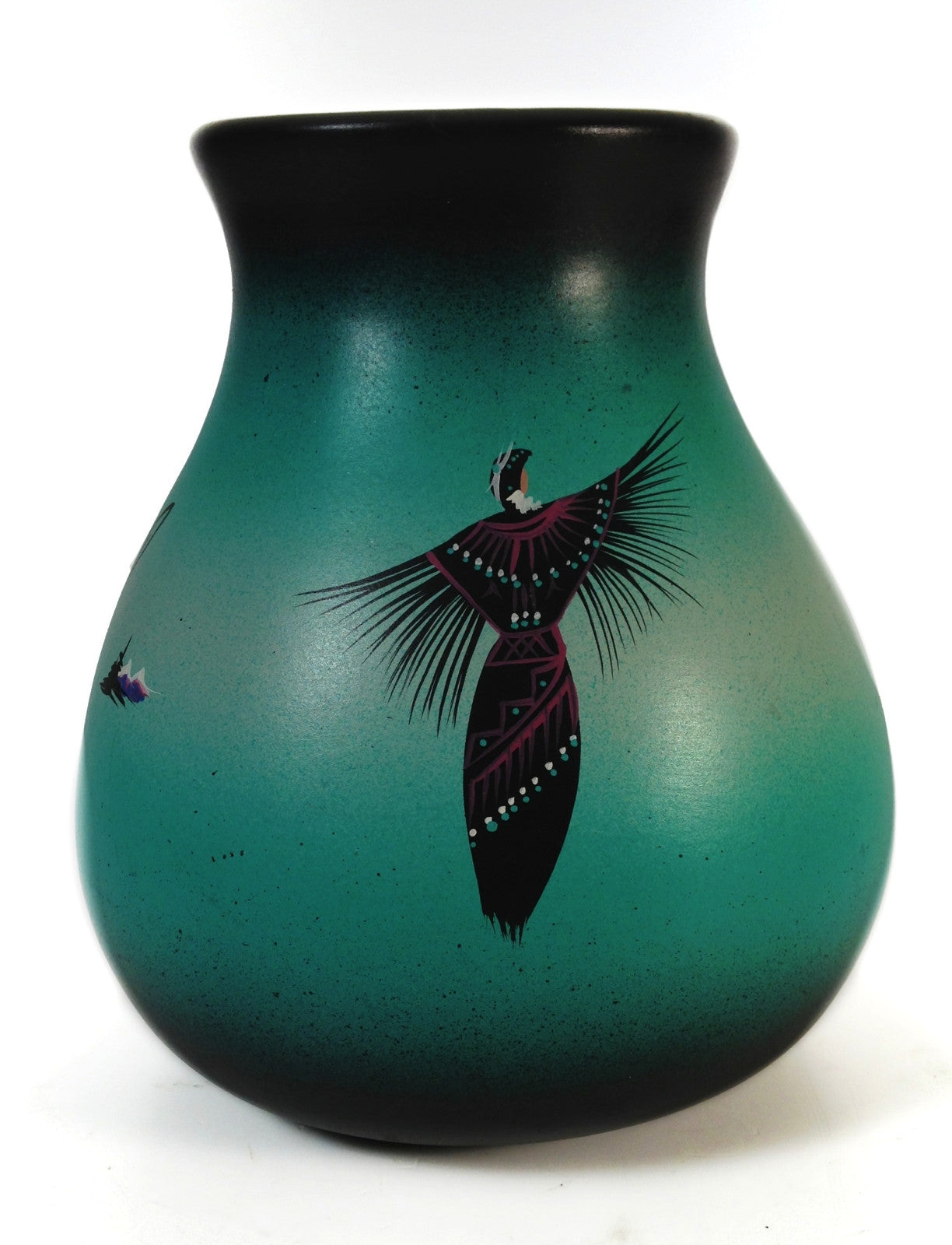 Authentic Native American Cedar Mesa Pottery Vase - Handcrafted Signed Artwork for Home Decor & Southwest Style Interior Design