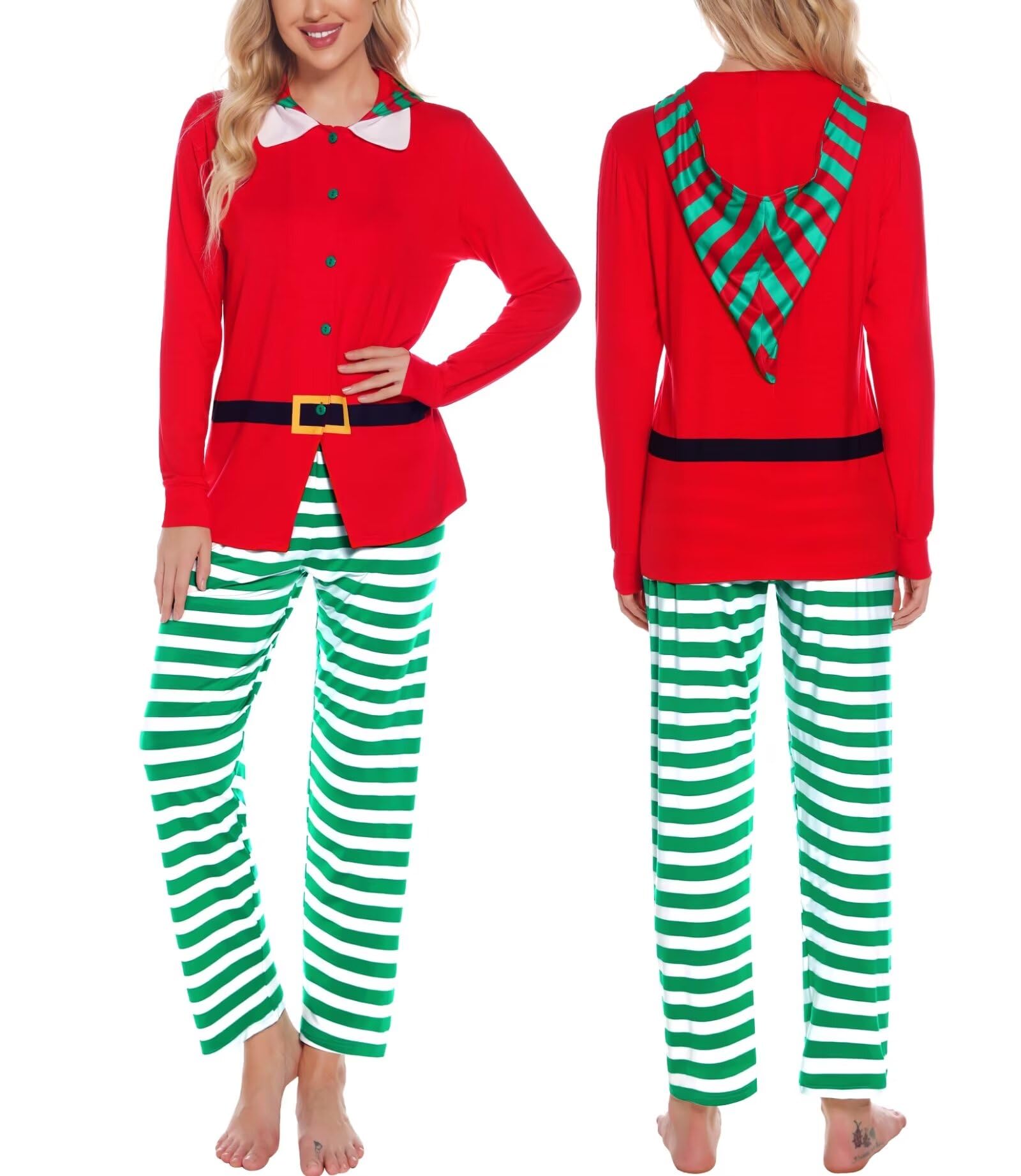 SWOMOG Christmas Family Pajama Sets - Holiday Sleepwear for Family Gatherings
