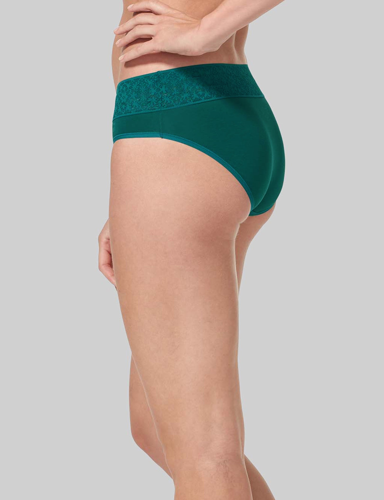 Women's Breathable Cotton Underwear with Lace Waistband - Soft Comfortable Panties for Everyday Wear & Sleep
