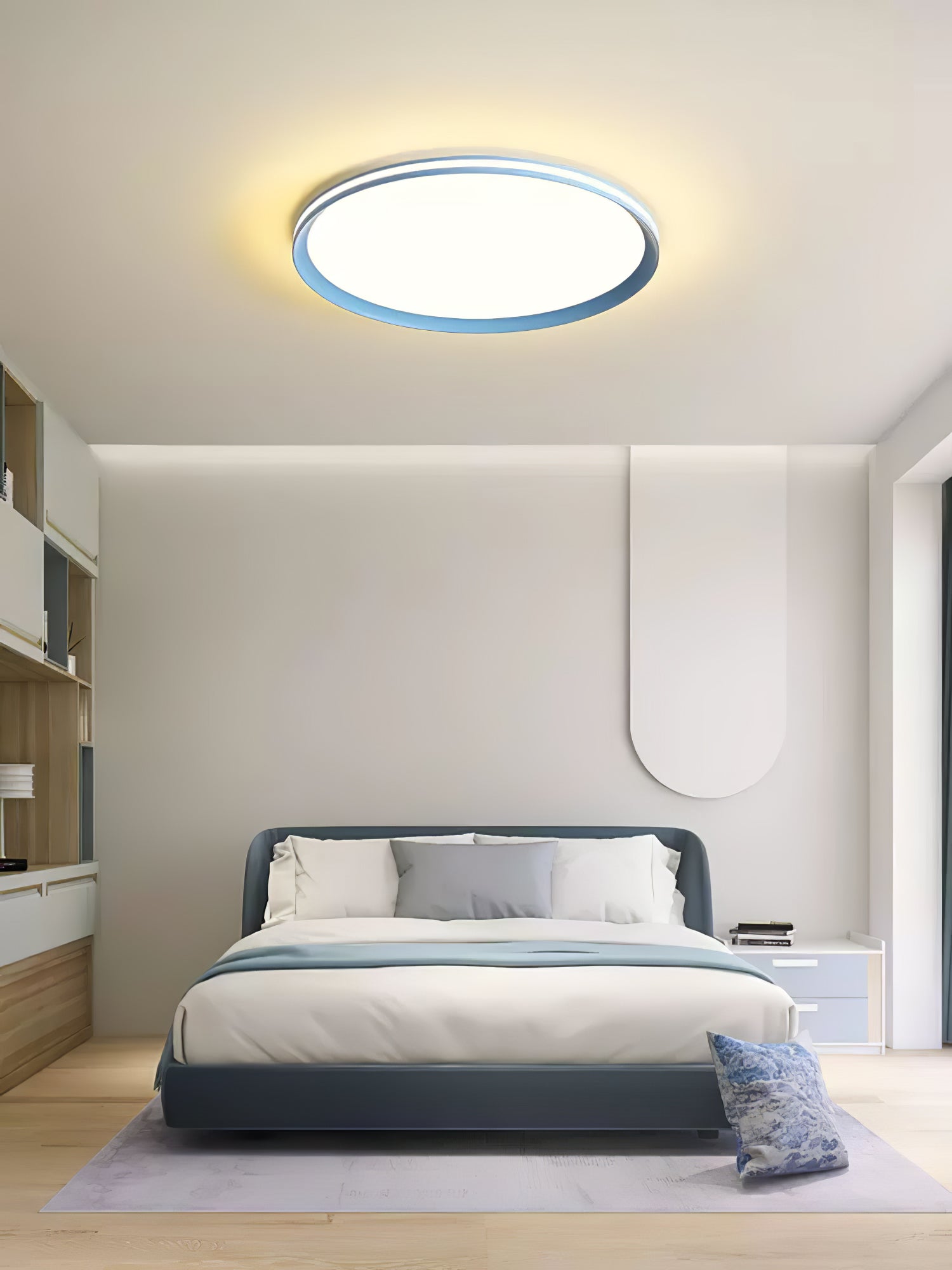 Modern Acrylic Circular LED Ceiling Light Fixture - Energy Efficient Dimmable Lighting for Living Room, Bedroom, Kitchen & Office - Perfect for Home and Commercial Spaces