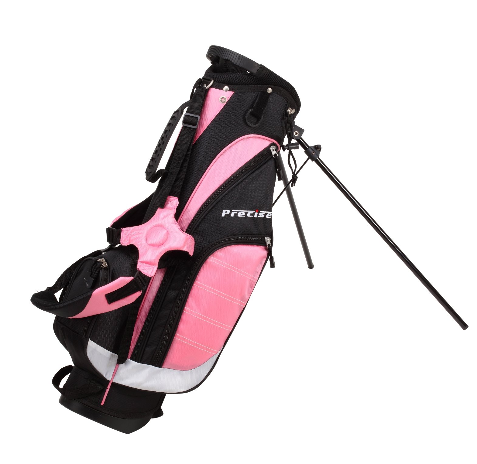 **Precise XD-J Junior Golf Clubs for Kids Ages 3-5, 6-8, 9-12 | Right & Left Hand Youth Golf Set for Boys & Girls with Ultra-Light Graphite Shafts, Hybrid & Stand Bag - Perfect for Junior Golf Training & Outdoor Play**