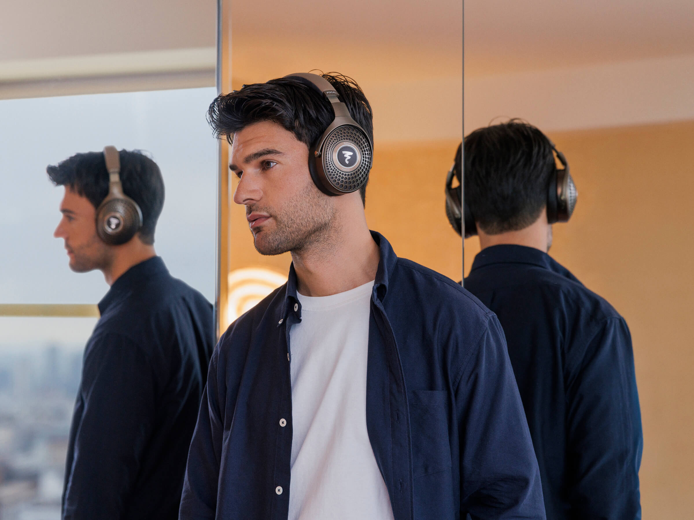 Focal Bathys Mg Wireless Over-Ear Headphones with Noise Cancelling - Premium Sound for Travel, Work & Home Listening