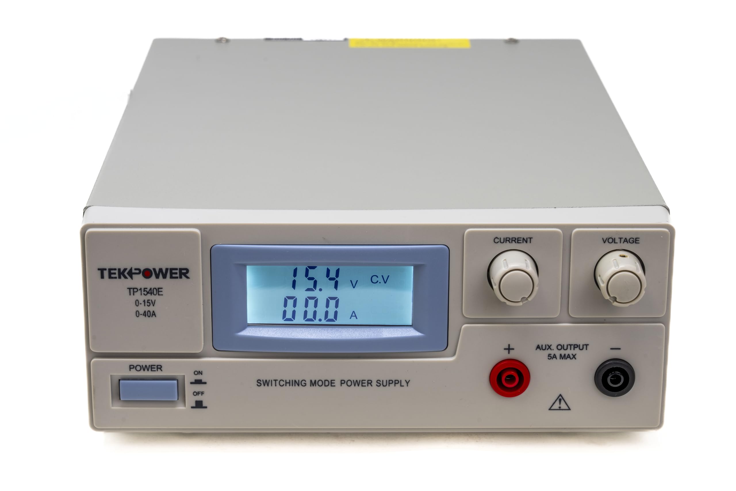 Tekpower TP1540E 15V 40A Adjustable DC Power Supply - Lab Grade Precision Bench Power Supply for Electronics Testing, Repairs & DIY Projects | Ideal for Laboratories, Workshops & STEM Education