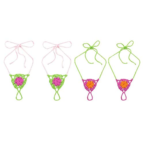 Lime/Hot Pink Crochet