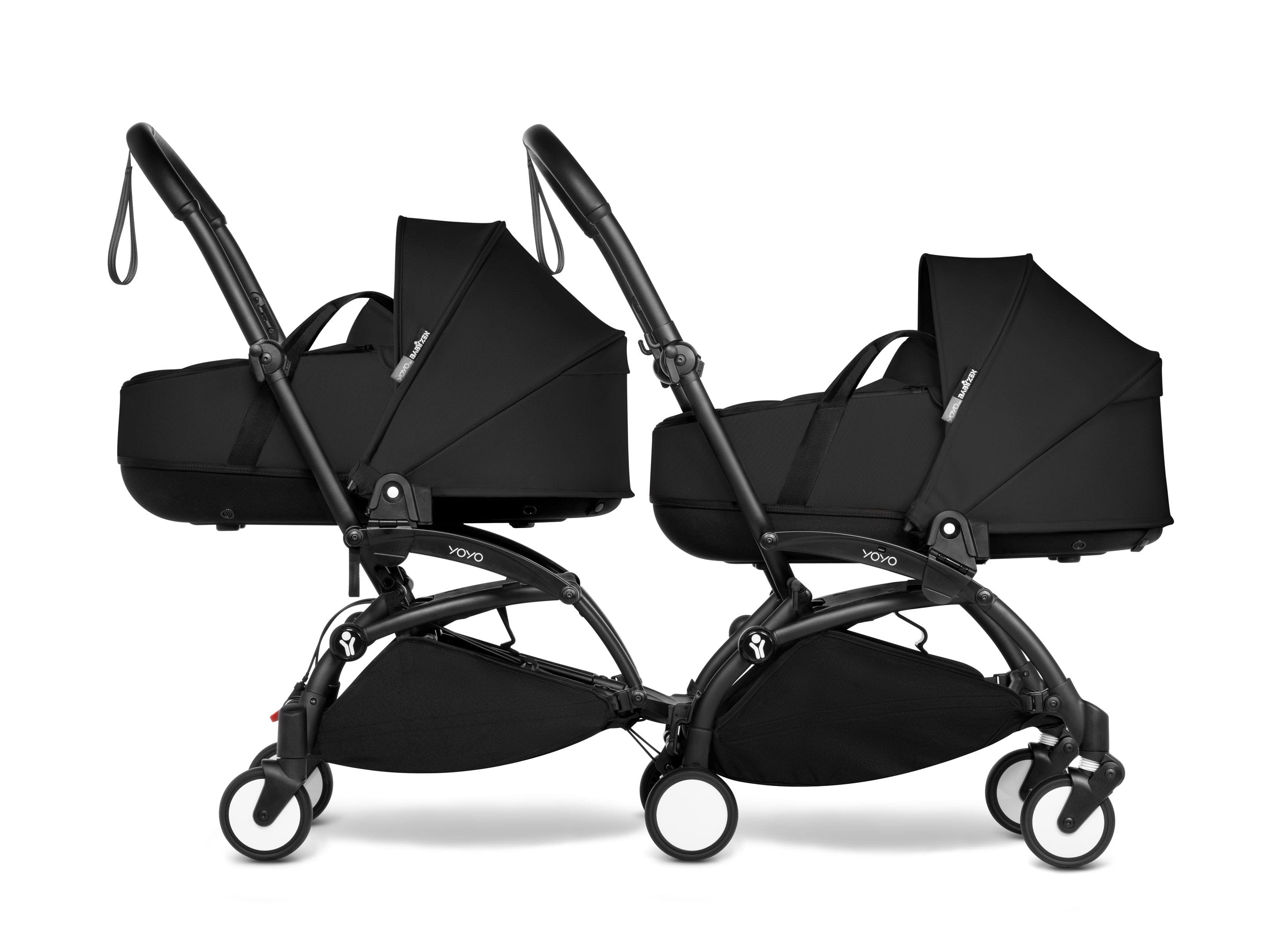 Stokke YOYO 3 Double Stroller with Bassinet - Lightweight Compact Travel Stroller for Twins - Perfect for Air Travel, City Walks & Outdoor Adventures