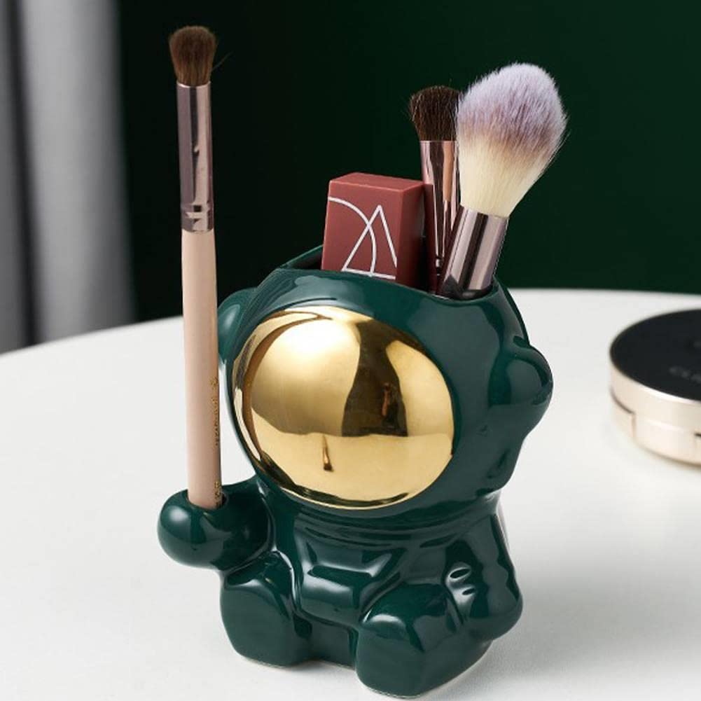 Zentto Multifunctional Cute Pen Holder - Green Desktop Organizer for Pencils, Pens & Stationery - Perfect for Office, School & Home Workspace Organization