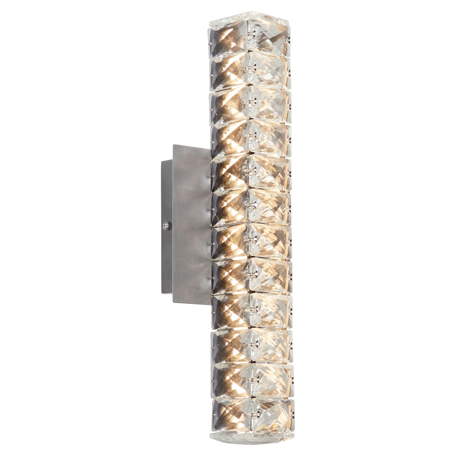 Oxygen Elan 3 572 24 Inch Modern LED Wall Sconce Light Fixture in Satin Nickel - Perfect for Bedroom, Hallway, and Living Room Lighting