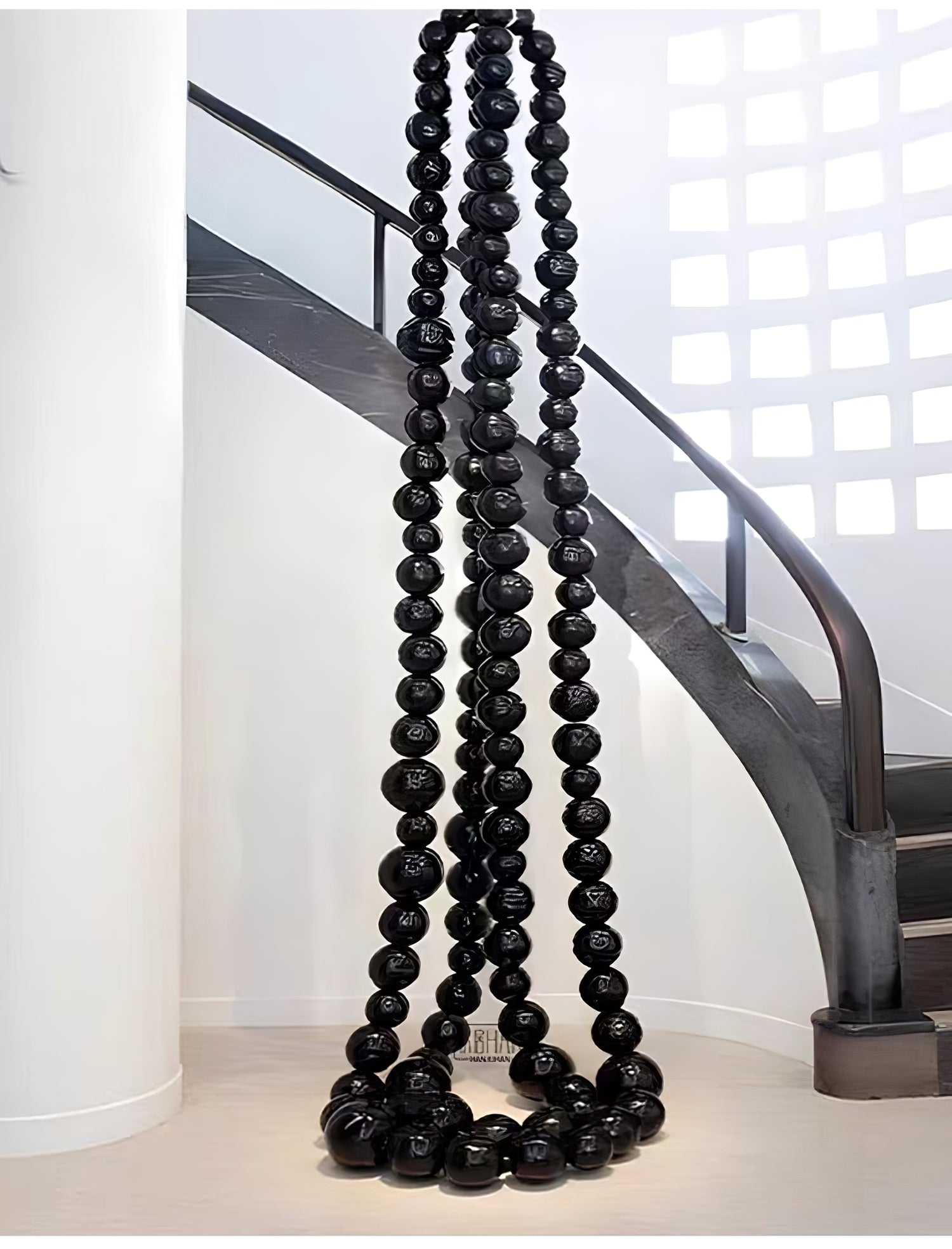 Cosmic Beads Chandelier - Elegant Bohemian Glass Bead Ceiling Light Fixture for Living Room, Bedroom & Dining Room Decor