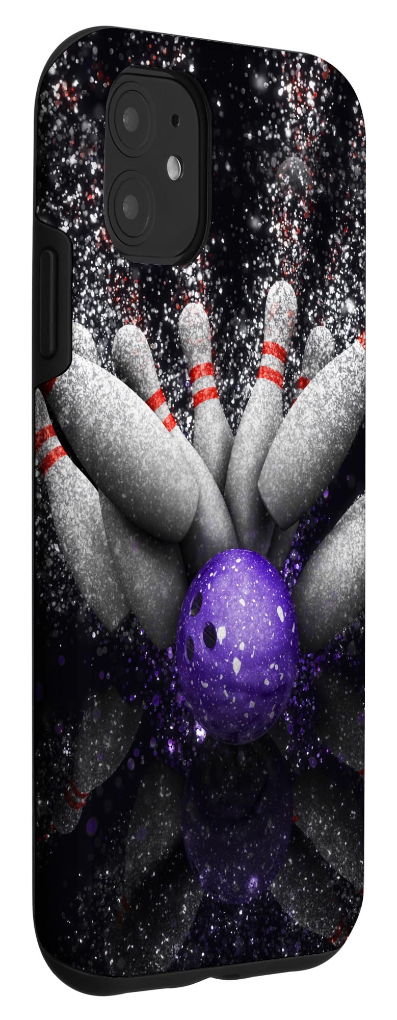 iPhone 11 Pro Max Bowling Themed Phone Case - Strike & Spare Design - Perfect Gift for Bowlers & Sports Fans - Use at Bowling Alley, League Games or as a Fun Accessory