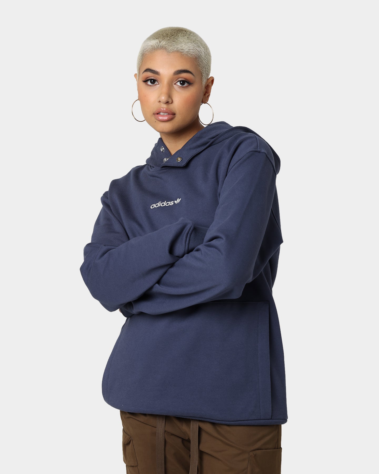 Adidas Adibreak Hoodie for Men & Women - Shadow Navy Pullover Sweatshirt | Casual Streetwear, Gym, Running & Everyday Comfort