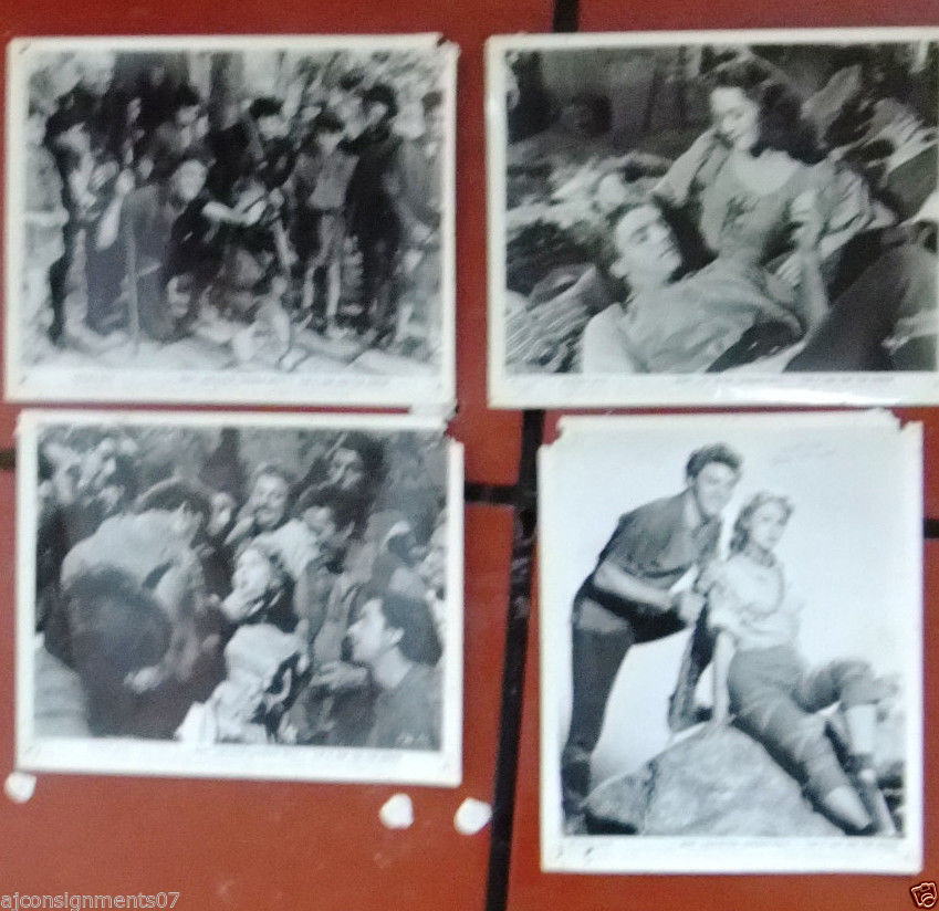 Vintage 1950s The Flame and the Arrow Movie Photos (Set of 10) - Burt Lancaster Classic Film Memorabilia - Perfect for Home Theater Decor, Film Collector Displays & Retro Wall Art
