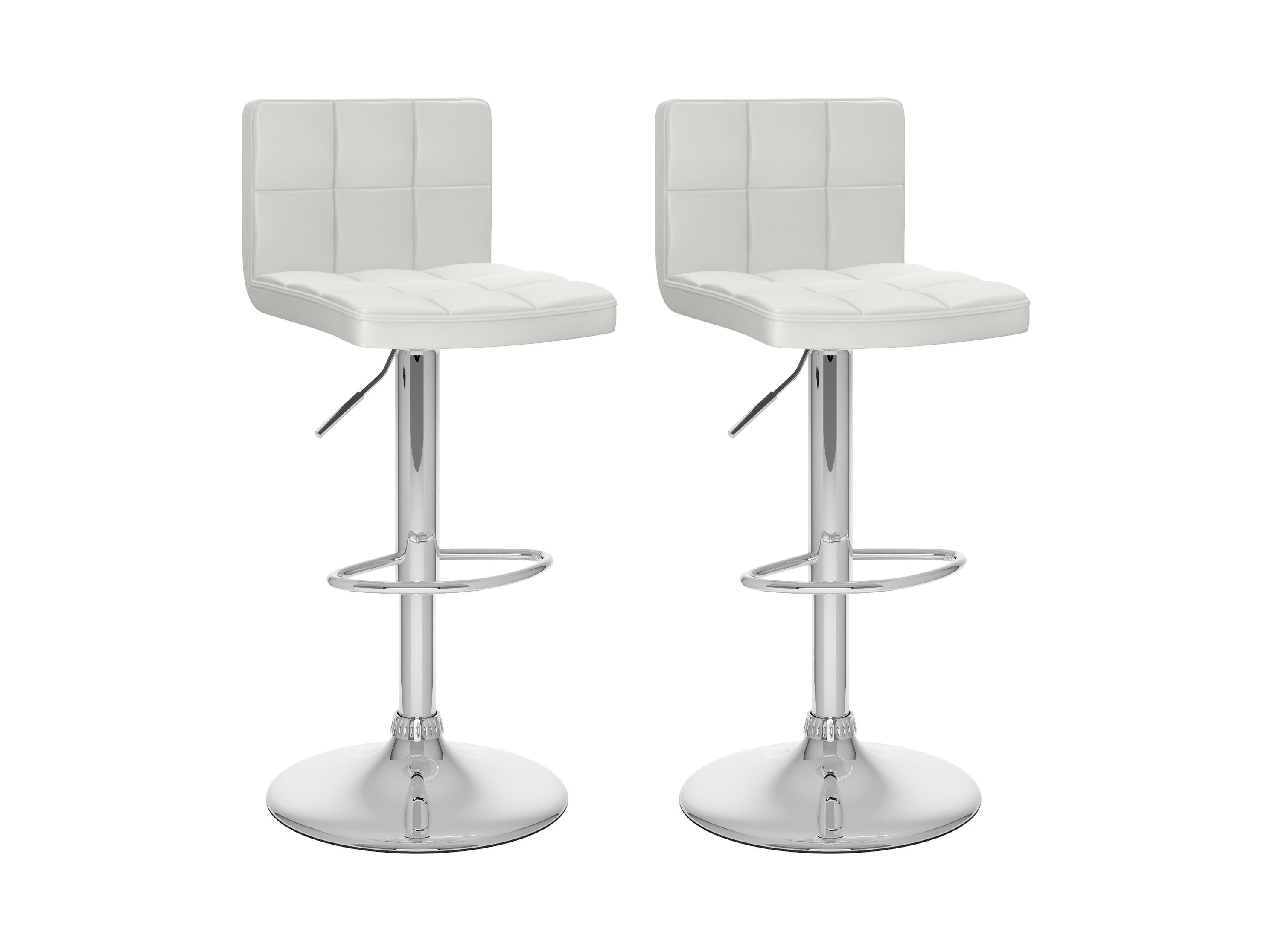3 Pack Bar Stools for Kitchen Island - Adjustable Height Counter Stools with Back Support, Modern Swivel Bar Chairs for Home, Restaurant & Cafe Use