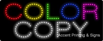 Color Copy Flashing & Animated LED Sign - High Impact, Energy Efficient Display for Storefronts, Bars, and Events