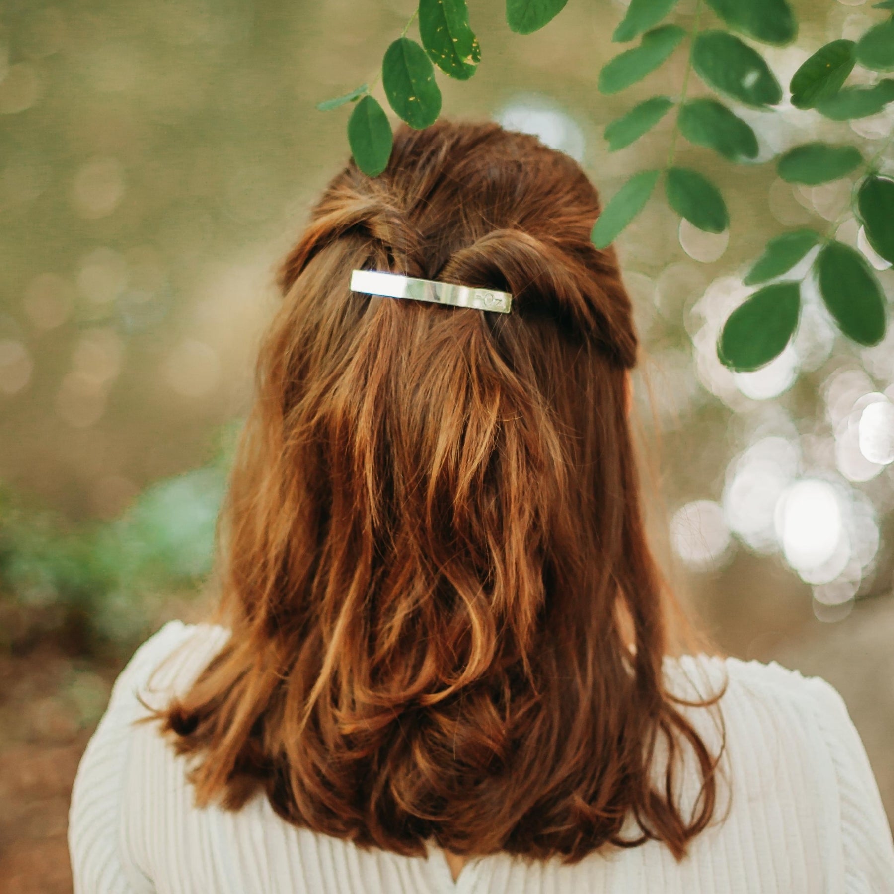 Elegant Silver Barrette Hair Clip - Smooth Finish for Women & Girls - Perfect for Weddings, Parties & Everyday Hairstyles