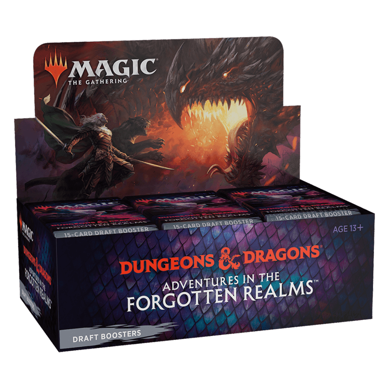 Magic: The Gathering Adventures in The Forgotten Realms Draft Booster Box - 36 Packs for Epic Fantasy Card Game Battles & Collecting