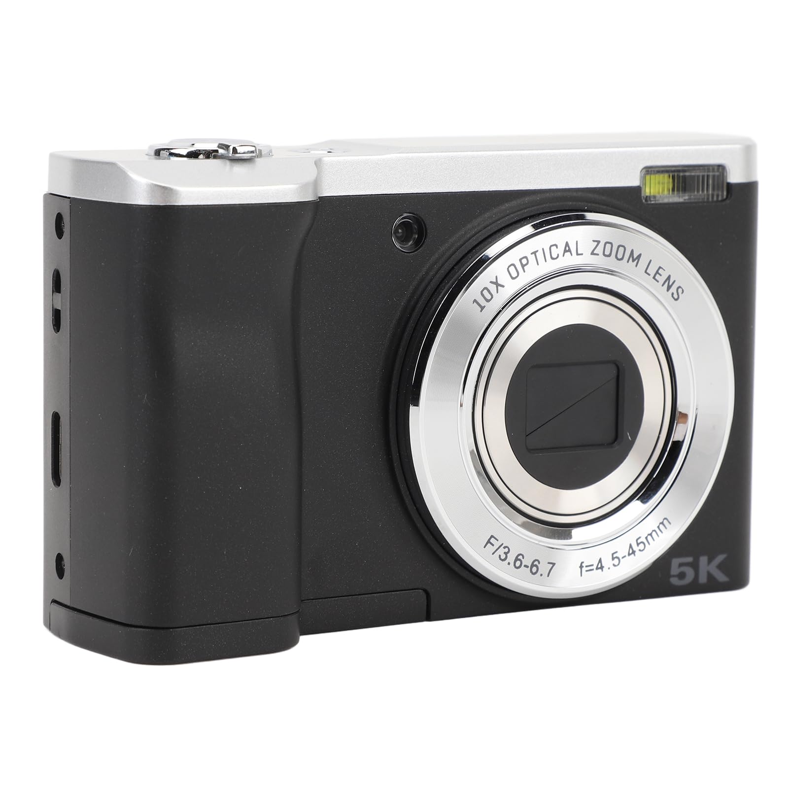 5K Digital Camera 16MP + 12MP Vlogging Camera with 10x Optical Zoom | Autofocus Anti-Shake Compact Travel Video Camera with Flash & 2.8