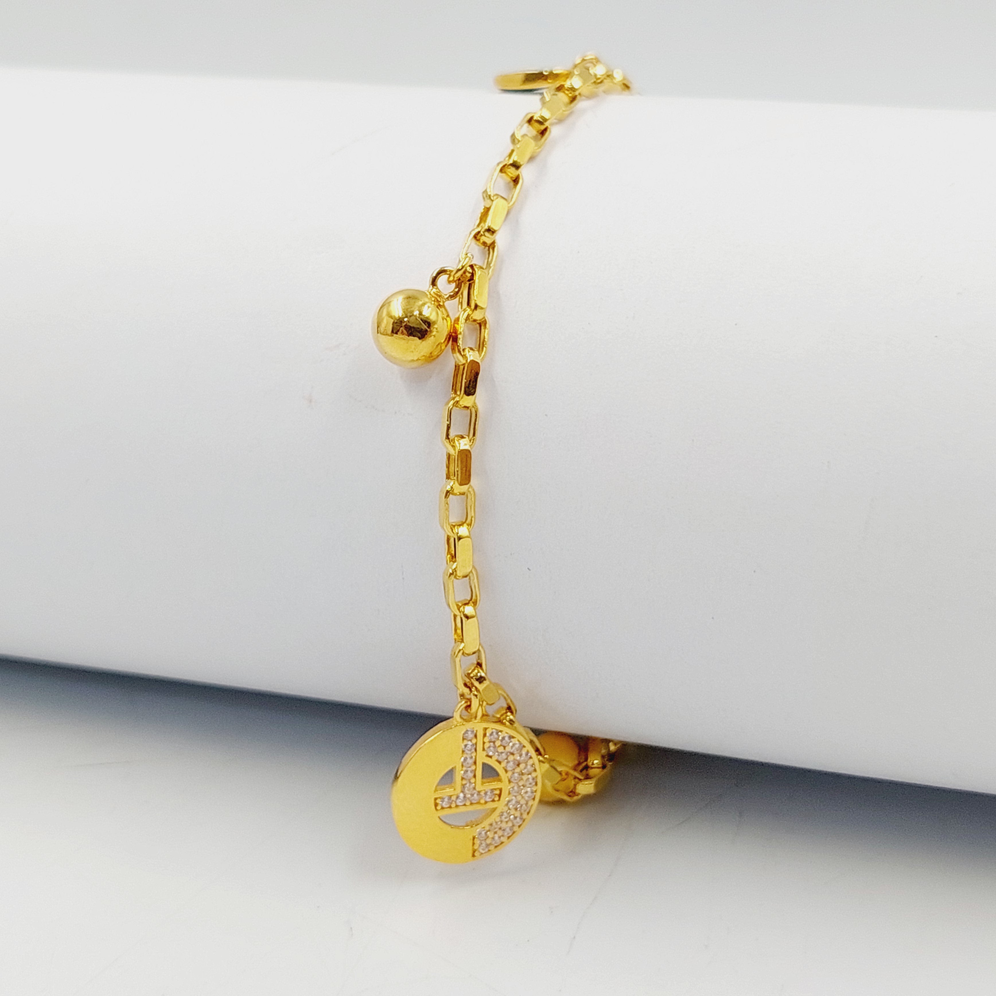 Enameled & Zircon Studded Dandash Bracelet for Women - Elegant Fashion Jewelry Gift for Party, Wedding & Special Occasions