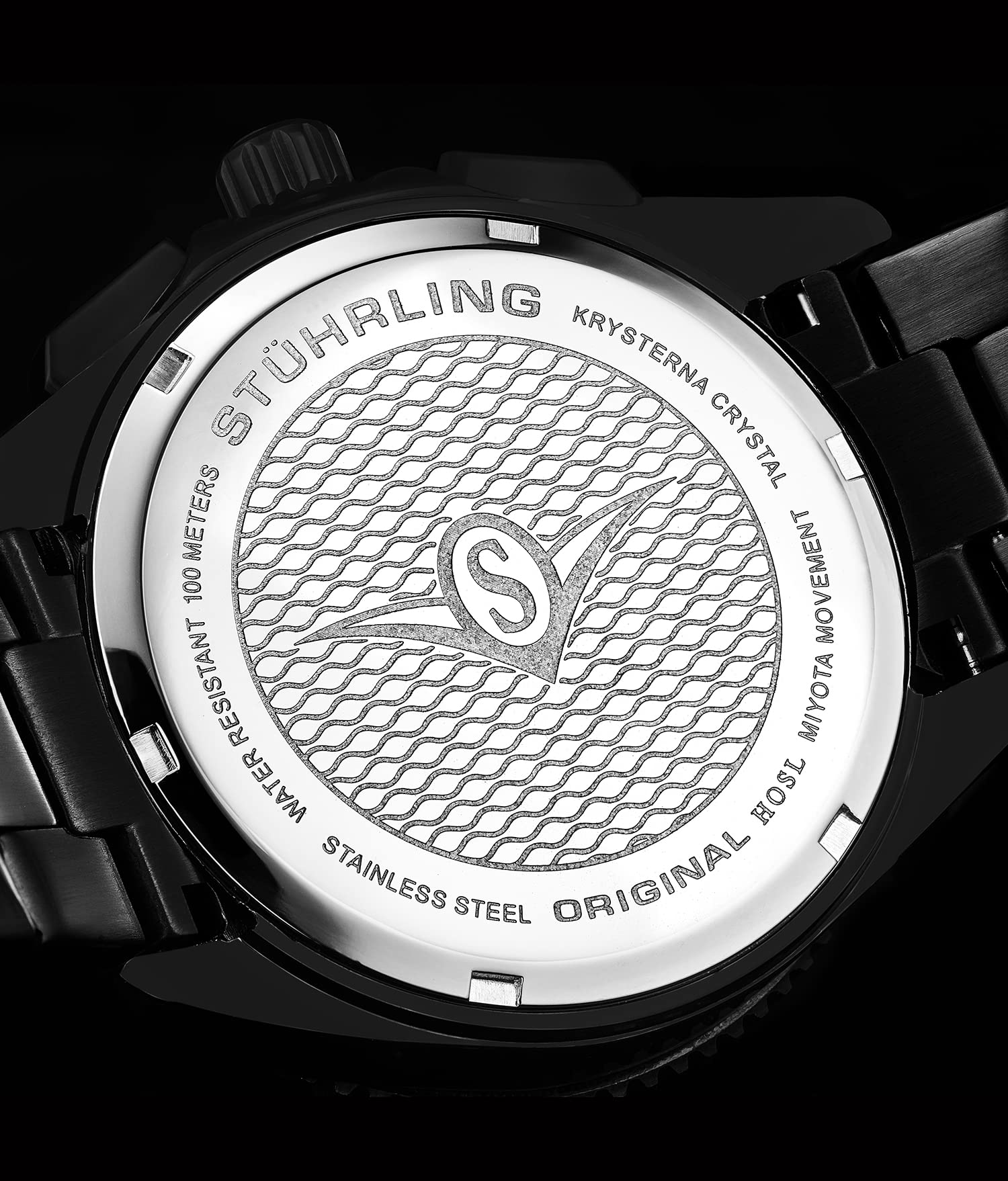 Stuhrling Original Men's Sports Chronograph Watch - Stainless Steel Bracelet - Waterproof & Durable for Running, Swimming & Outdoor Activities