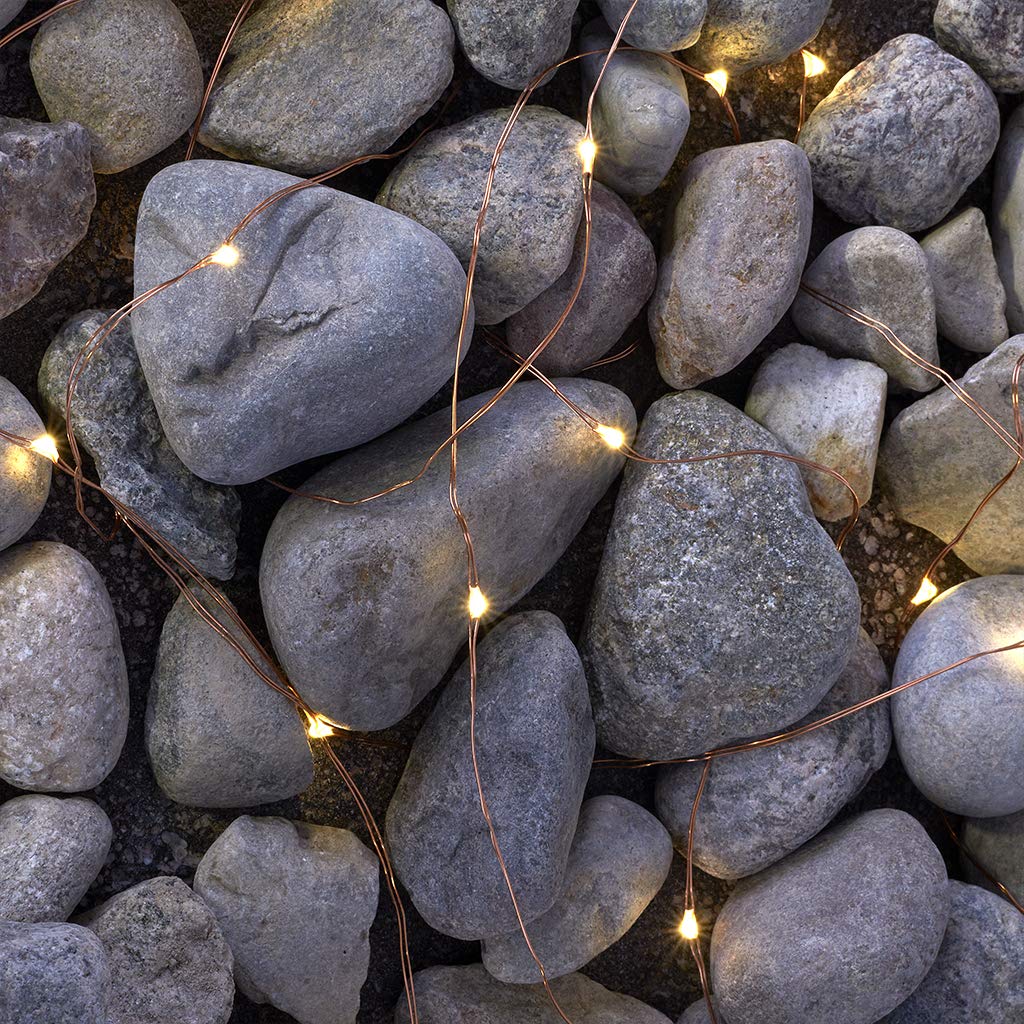 Sterno Home GL40736 50-Count Battery-Powered LED Fairy String Lights - 65.6-Feet Copper Wire Lights with Remote (4 Pack) for Indoor & Outdoor Decor, Parties, Weddings, and Garden Lighting