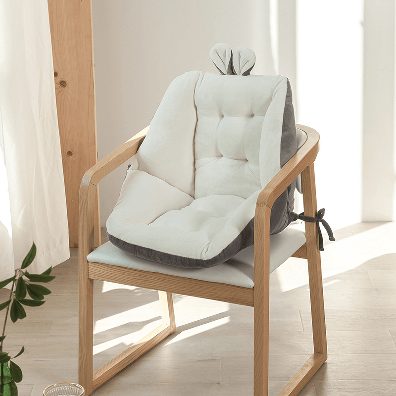 Adorable Bunny Chair Cushion - Soft Plush Seat Pad for Kids Room, Nursery, or Gaming Chair - Perfect for Home Decor, Reading Nook, and Cozy Comfort