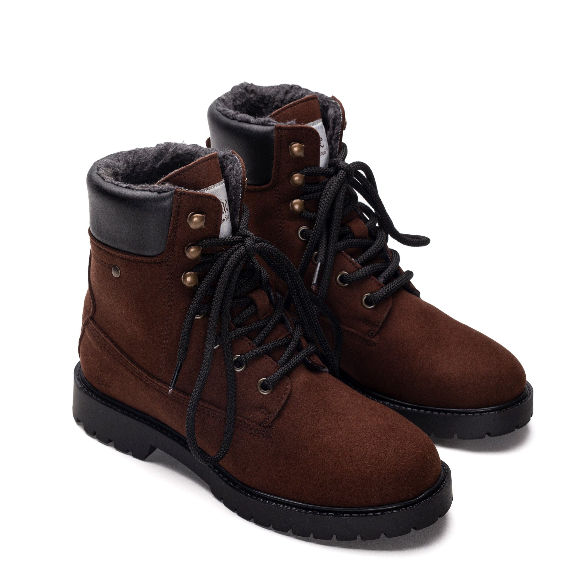 Gadea Unisex Vegan Leather Mountain Ankle Boots - Waterproof Hiking Boots for Men & Women | Brown | Perfect for Outdoor Adventures, Hiking & Winter Walking
