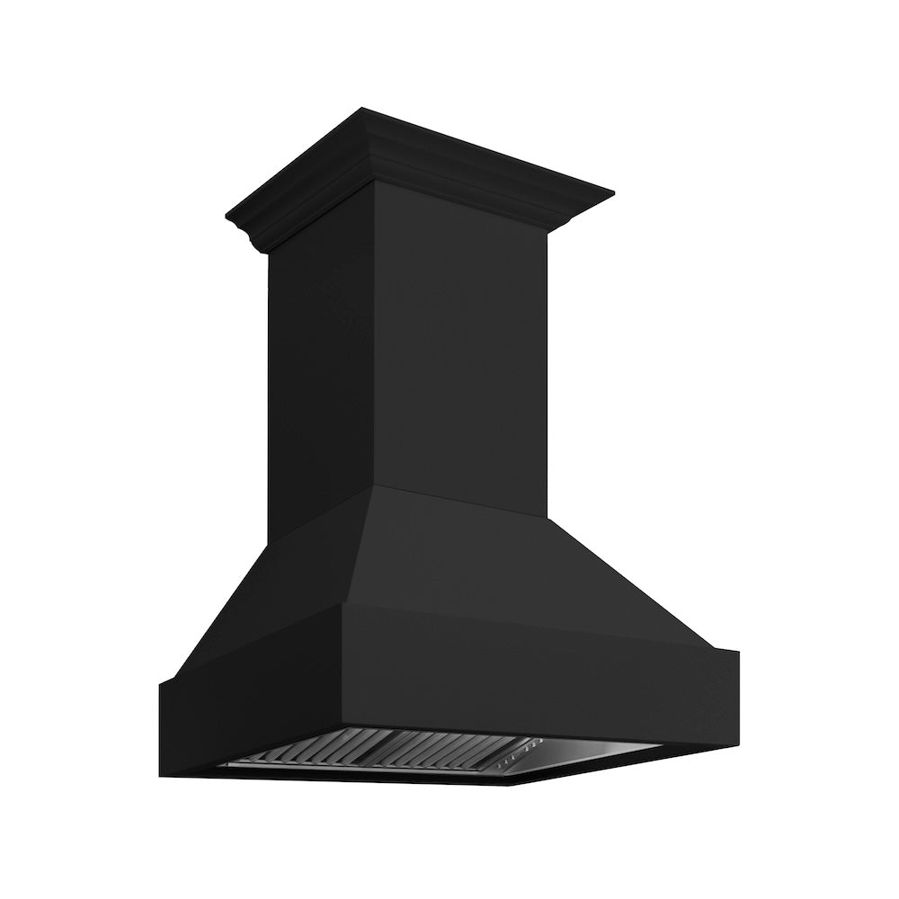 ZLINE 36 Inch Rustic Black Wooden Wall Mount Range Hood - 355CC 36 - Powerful Kitchen Ventilation for Modern & Farmhouse Style Homes - Perfect for Cooking, Grilling & Entertaining