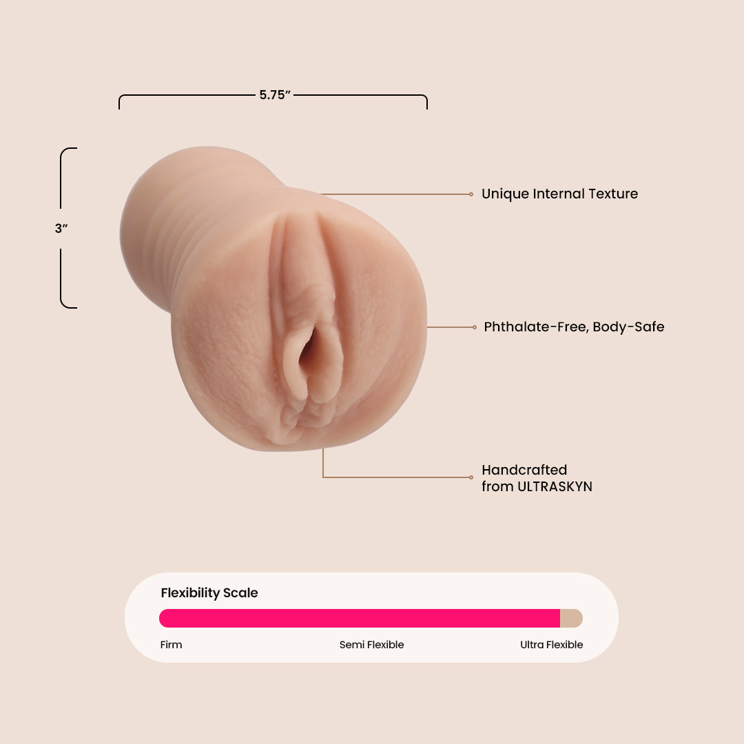 Signature Strokers Adira Allure ULTRASKYN™ Realistic Pocket Pussy - Lifelike Feel & Ultra Soft Material for Enhanced Pleasure | Perfect for Solo Play & Couples Fun