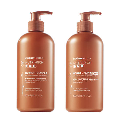 Nutri Rich Hair Nourish+ Shampoo & Conditioner Set - Hydrating & Repairing Hair Care for Dry, Damaged Hair | Buy 2 Get Discount | Perfect for Daily Use & Salon-Quality Results at Home
