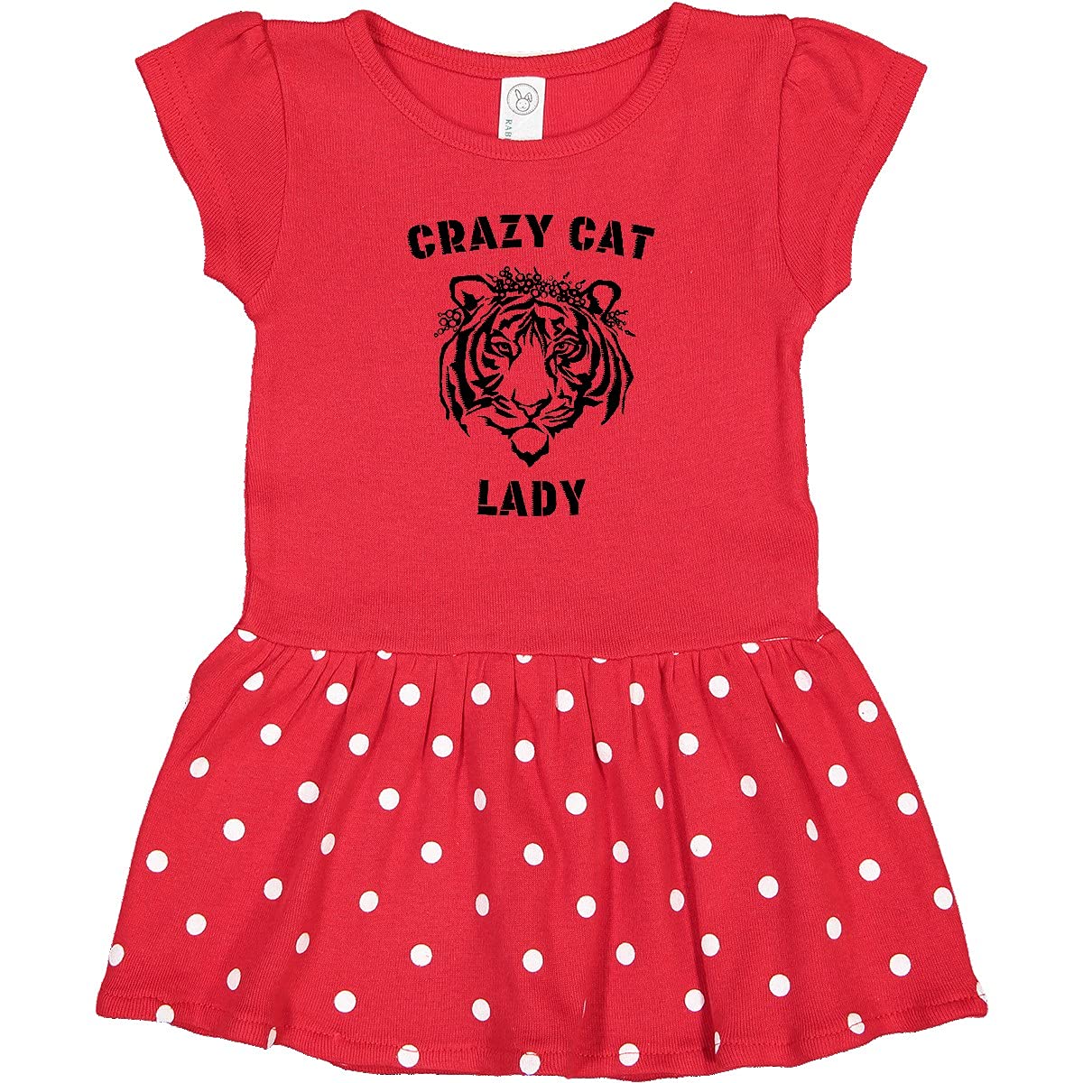 Crazy Cat Lady Tiger Crown Infant Dress for Playtime & Parties