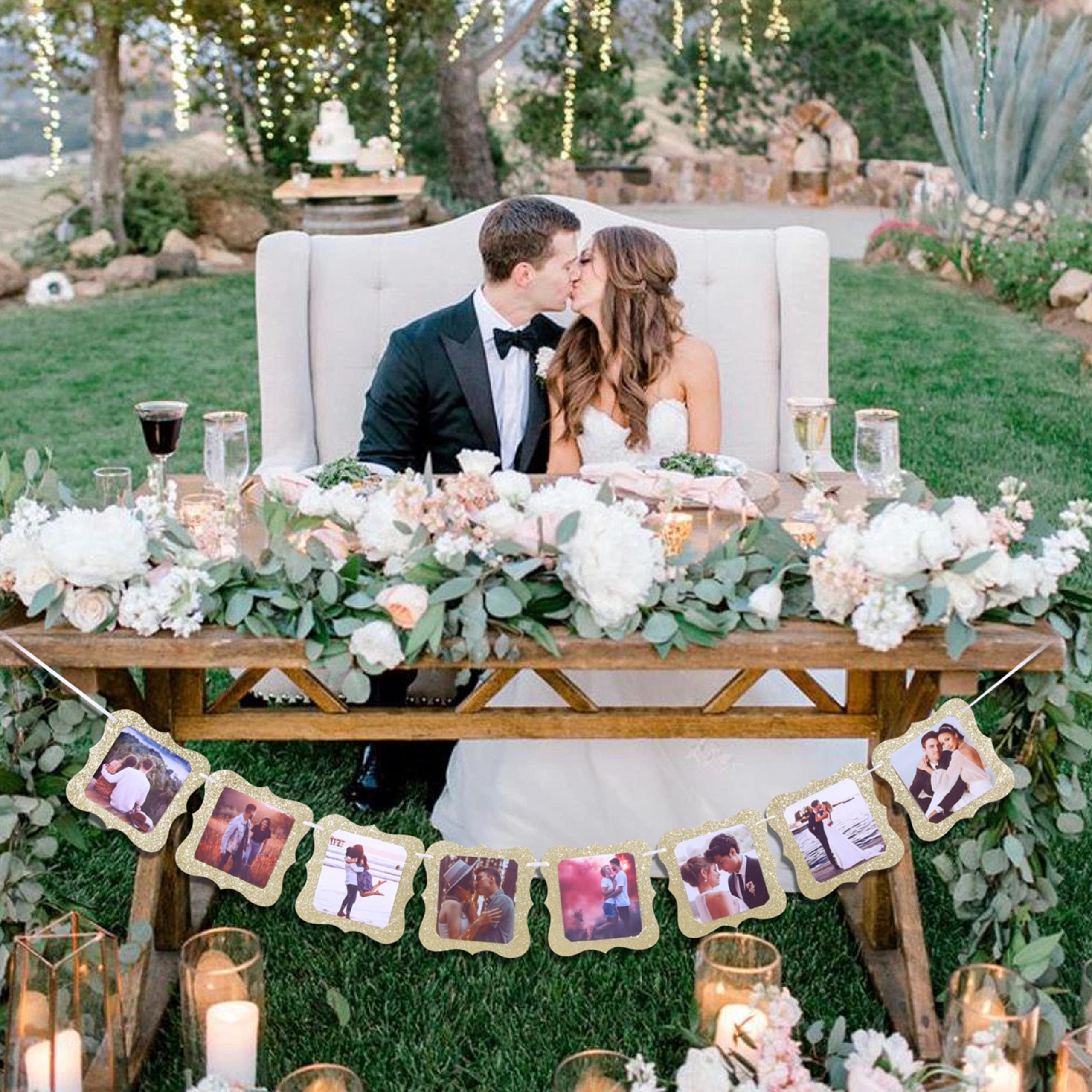 Champagne Glitter Bride to Be Photo Banner - 80in x 5.3in Wedding Decor for Engagement Party, Bridal Shower & Birthday Celebrations | Perfect for Photo Backdrops, Table Decor & Party Wall Hangings