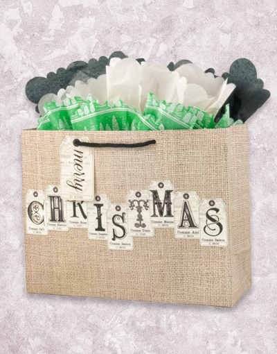 Eco-Friendly Burlap Christmas Gift Bags - Natural Jute Holiday Party Favors & Stocking Stuffers for Christmas Markets, Office Gifts & Festive Decorations