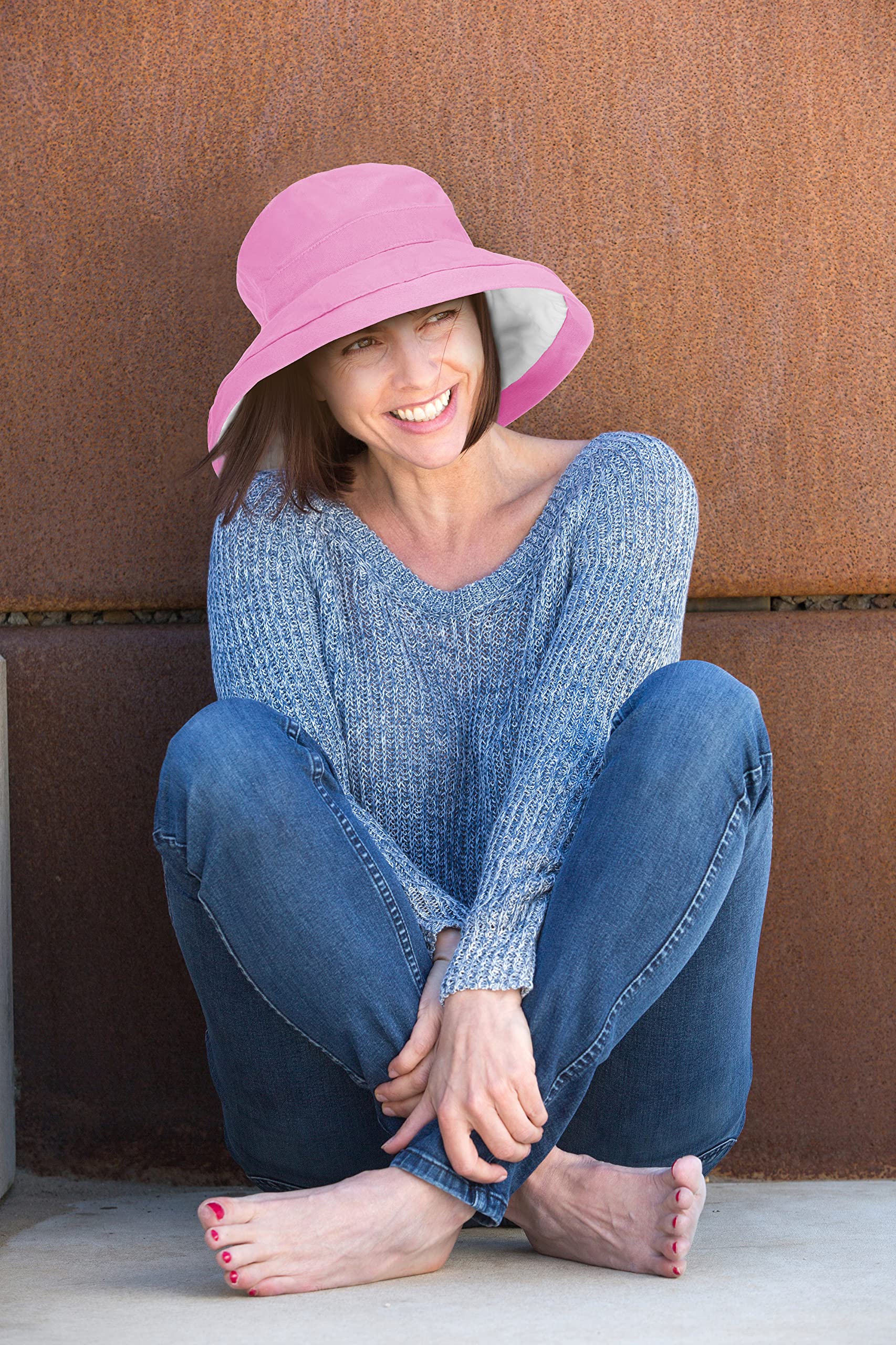 Solaris Reversible Sun Hat for Women - UPF 50+ UV Protection, Packable & Lightweight Bucket Hat for Beach, Outdoor, Travel & Summer Activities