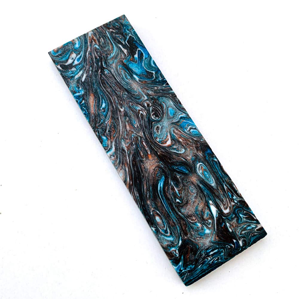 Colorful Resin Knife Handle Scales - DIY Custom Replacement Handles for Blank Blades (120x40x30mm) - Perfect for Knife Making, Jewelry Crafting & Woodworking Projects