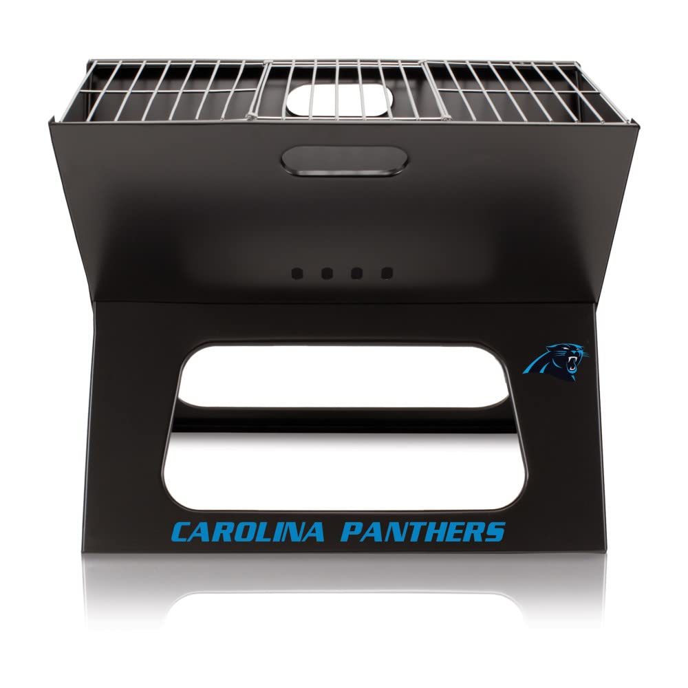 Portable NFL X-Grill Charcoal Grill for Camping, Tailgating & Outdoor BBQs - Compact Design for Picnics, Backyard Parties & Game Day Grilling