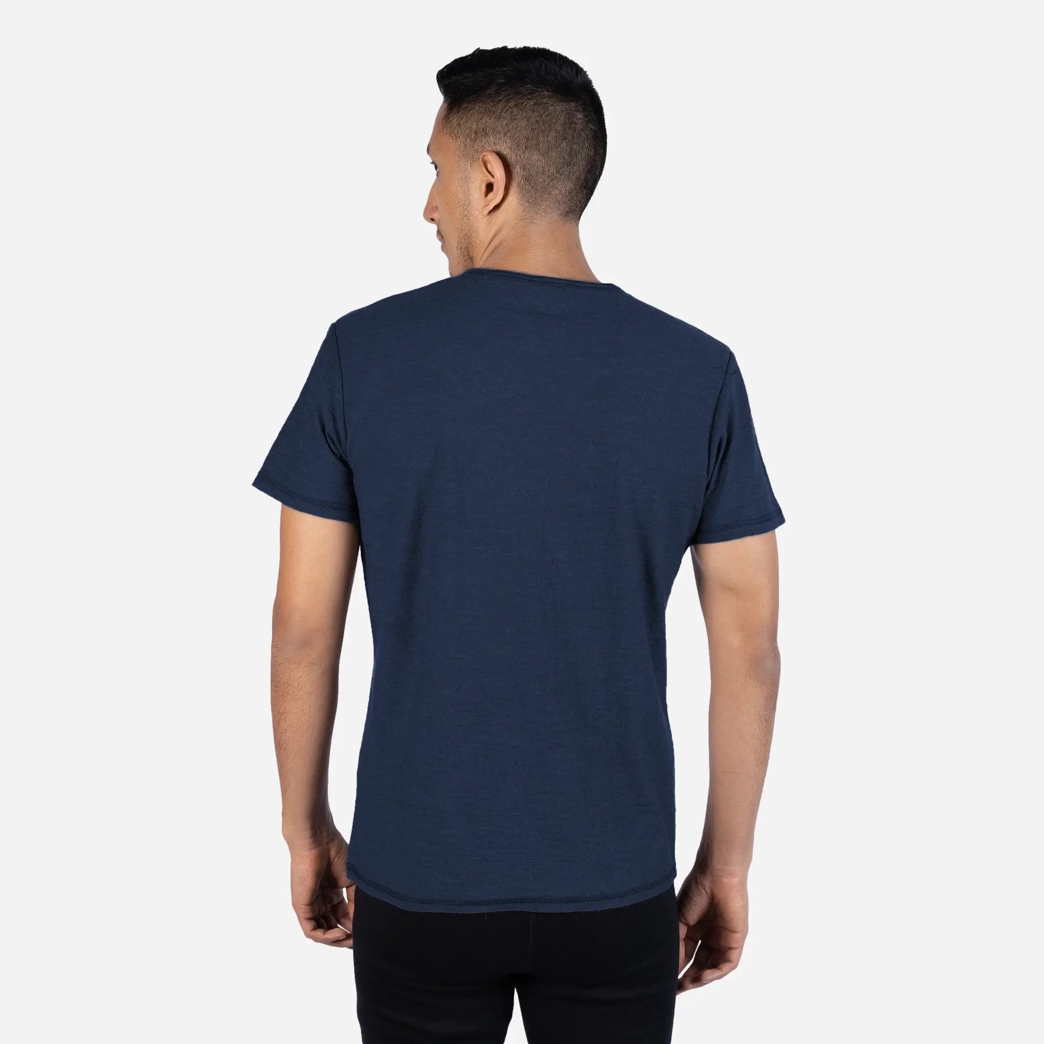 Men's Alpaca Wool Hiking T-Shirt - 160 Ultralight Relaxed Fit for Outdoor Adventures & Travel