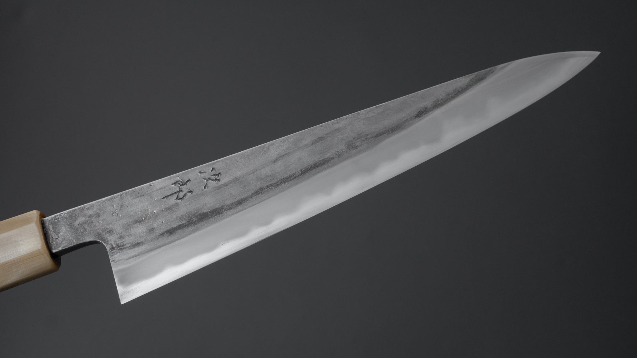Premium Jiro Tsuchime Sujihiki 210mm Japanese Slicing Knife - Taihei Tagayasan Wood Handle (#512) - Perfect for Sushi, Sashimi & Meat Carving