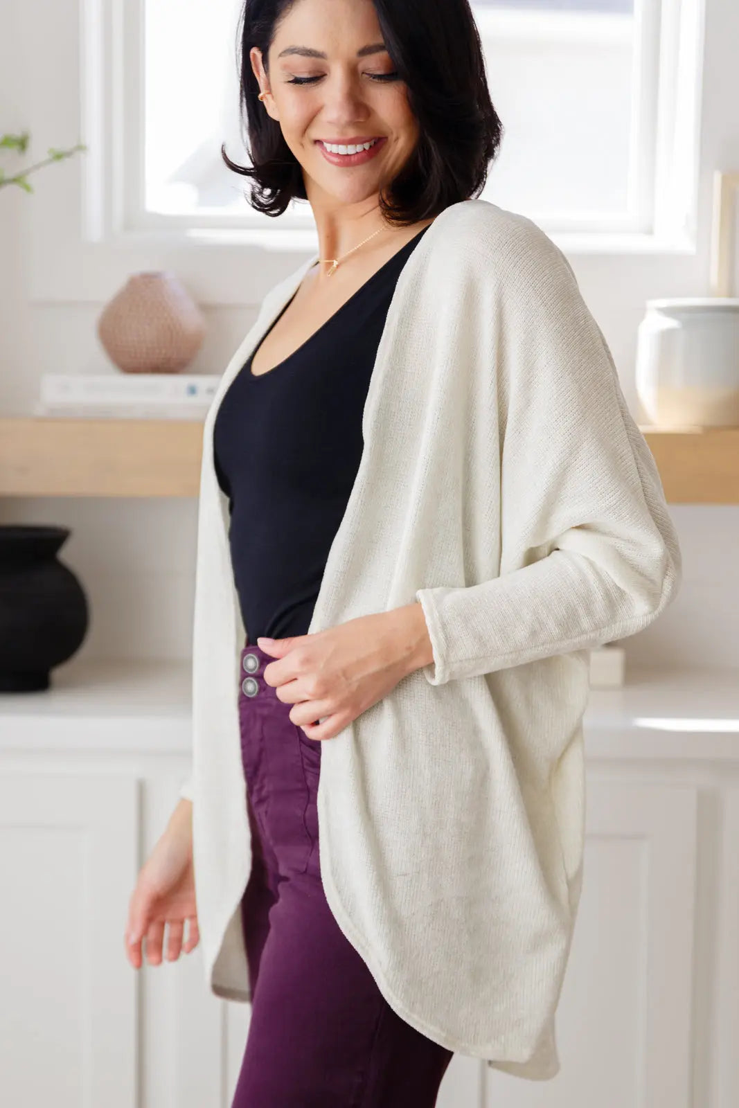 Stylish Open Front Cardigan for Women - Cozy Knit Sweater Wrap - Perfect for Casual Outfits, Layering & Lounge Wear