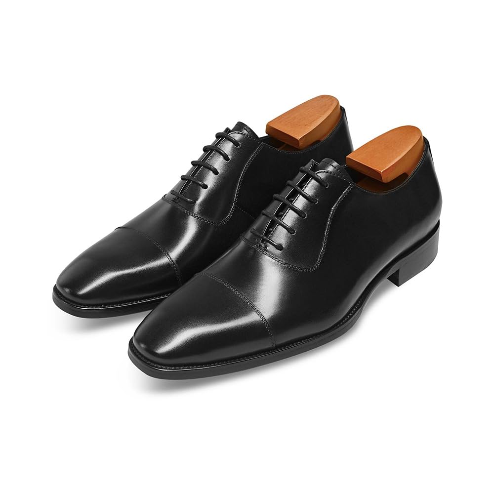 Men's Leather Oxford Dress Shoes - Formal Business Shoes for Work, Office & Special Occasions