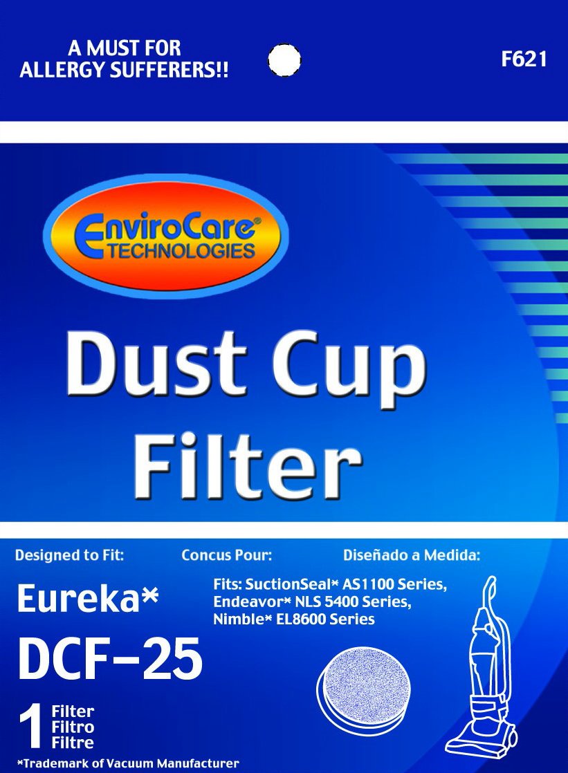 EnviroCare Replacement Vacuum Cleaner Dust Cup Filter Compatible with Eureka DCF-25 Upright Vacuums - Perfect for Home Cleaning & Pet Hair Removal