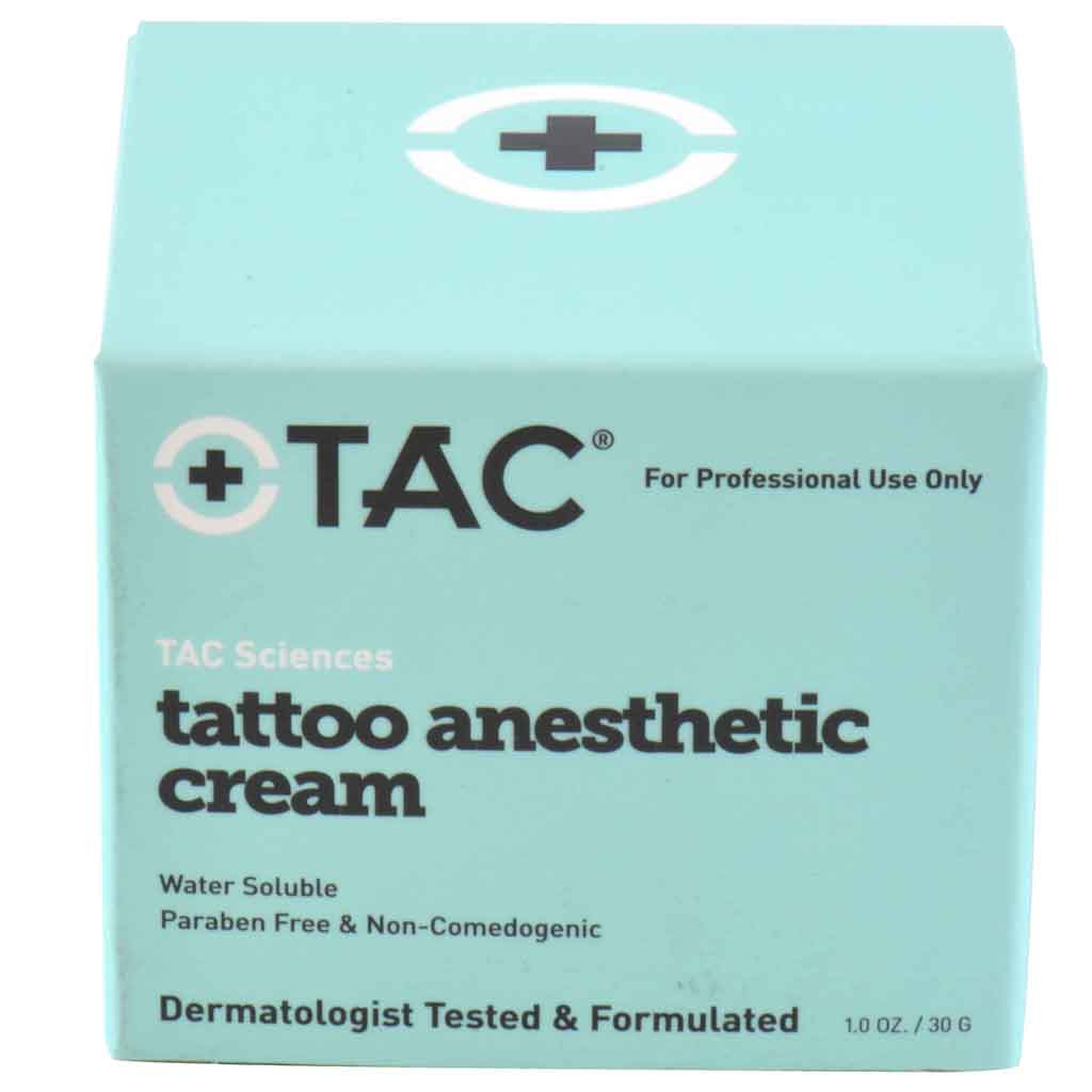 TAC Sciences Tattoo Anesthetic Numbing Cream - 1 oz Jar for Pain Relief During Tattoos, Waxing & Cosmetic Procedures | Fast-Acting Topical Anesthetic